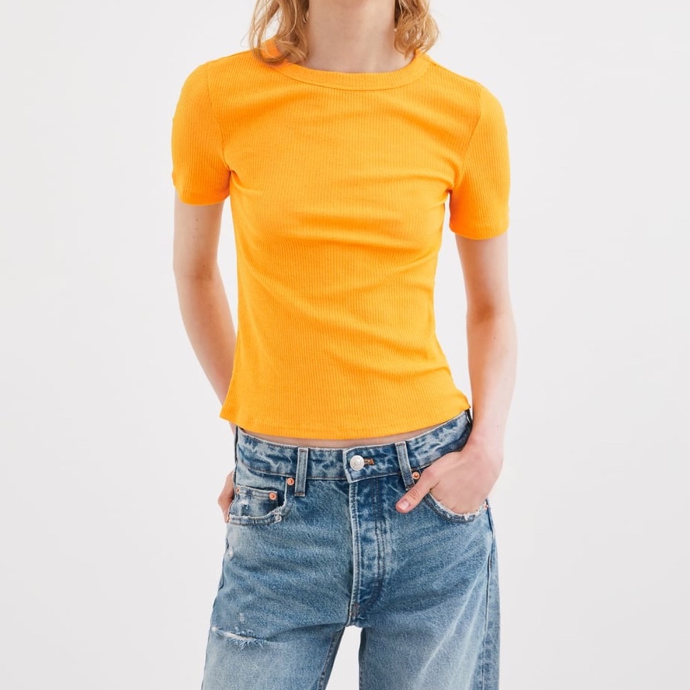 Zara Yellow / Curry Basic T-Shirt